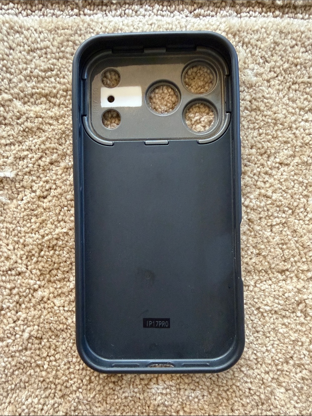 iPhone 17 Black Leopard Print Phone Case with Built-In Kickstand - Picture 3 of 7